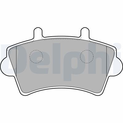 Brake Pad Set, disc brake DELPHI LP1746