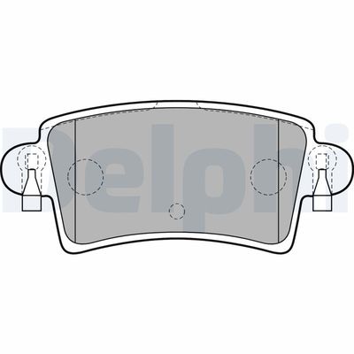 Brake Pad Set, disc brake DELPHI LP1747