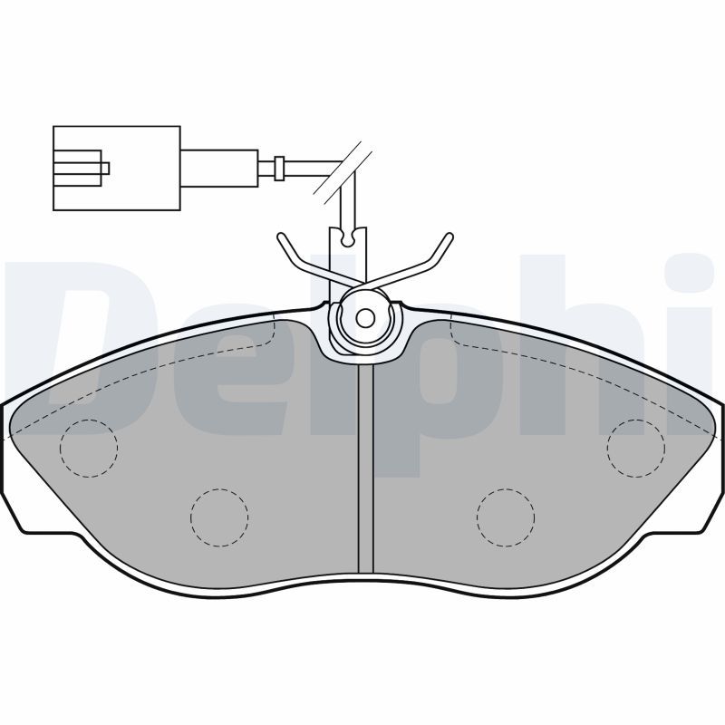 DELPHI LP1748 Brake Pad Set, disc brake