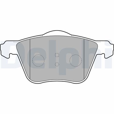 Brake Pad Set, disc brake DELPHI LP1787