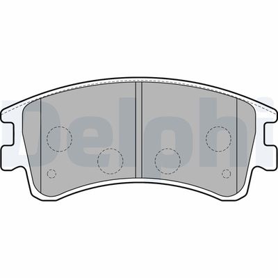 Brake Pad Set, disc brake DELPHI LP1799