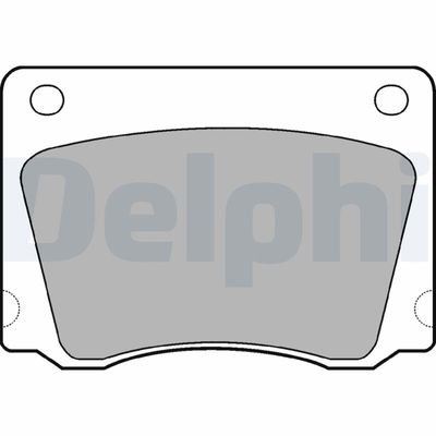 Brake Pad Set, disc brake DELPHI LP17