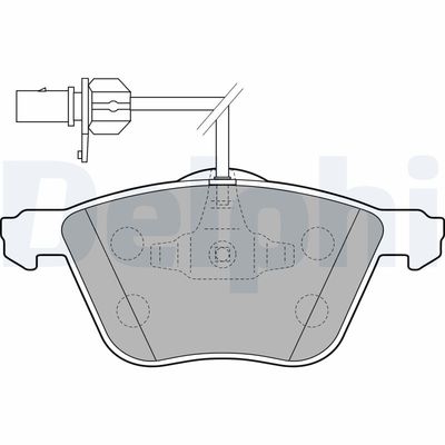 Brake Pad Set, disc brake DELPHI LP1801