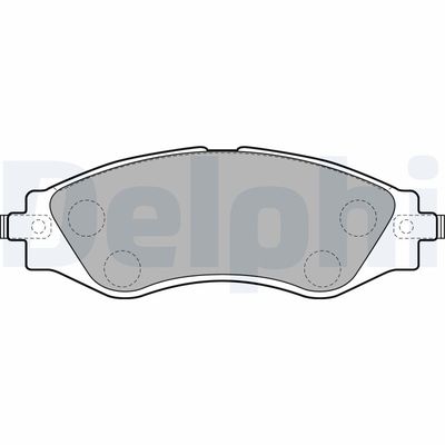 Brake Pad Set, disc brake DELPHI LP1816