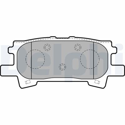 Brake Pad Set, disc brake DELPHI LP1820