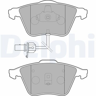 Brake Pad Set, disc brake DELPHI LP1825