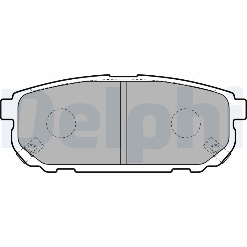 DELPHI LP1850 Brake Pad Set, disc brake