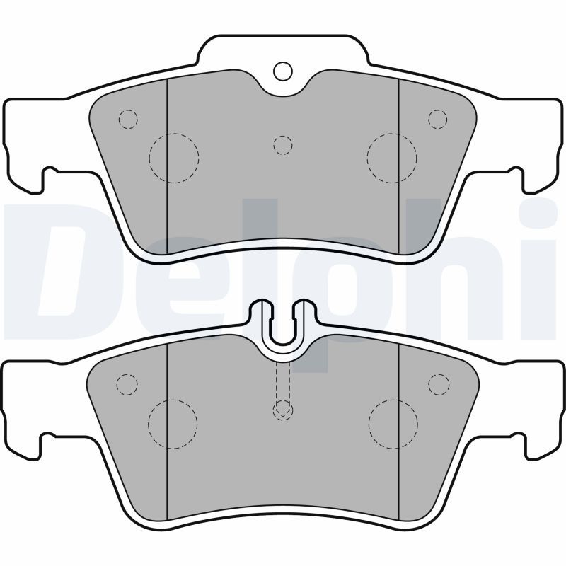 DELPHI LP1868 Brake Pad Set, disc brake