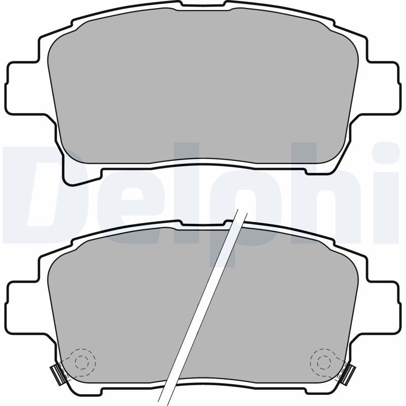 DELPHI LP1896 Brake Pad Set, disc brake