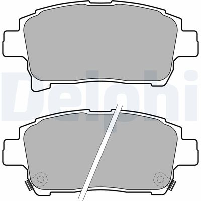 Brake Pad Set, disc brake DELPHI LP1896