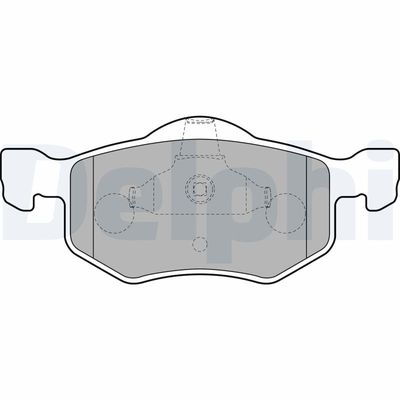 Brake Pad Set, disc brake DELPHI LP1900