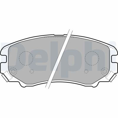 Brake Pad Set, disc brake DELPHI LP1902