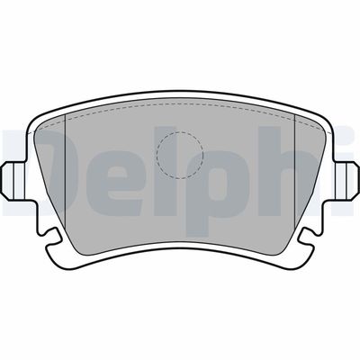 Brake Pad Set, disc brake DELPHI LP1920