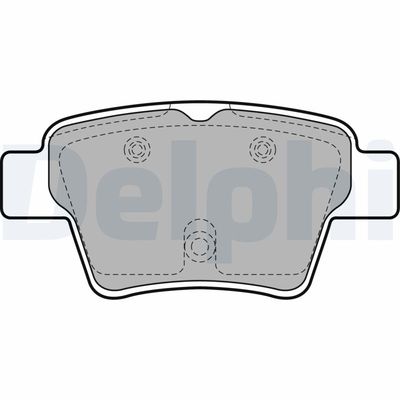 Brake Pad Set, disc brake DELPHI LP1926