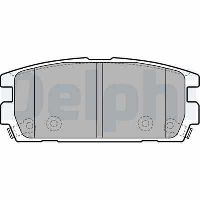 Brake Pad Set, disc brake DELPHI LP1930