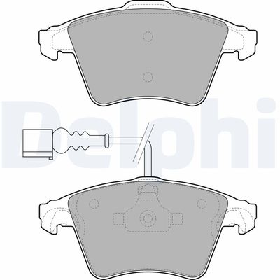 Brake Pad Set, disc brake DELPHI LP1950