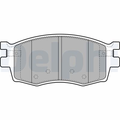 Brake Pad Set, disc brake DELPHI LP1951