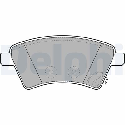 Brake Pad Set, disc brake DELPHI LP1966