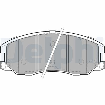 Brake Pad Set, disc brake DELPHI LP1987