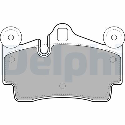 Brake Pad Set, disc brake DELPHI LP1998