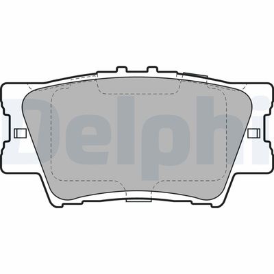 Brake Pad Set, disc brake DELPHI LP2004