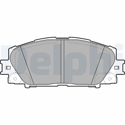 Brake Pad Set, disc brake DELPHI LP2006