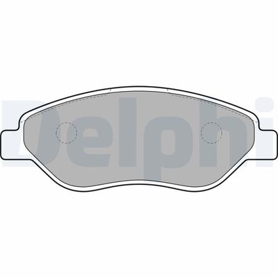 Brake Pad Set, disc brake DELPHI LP2010