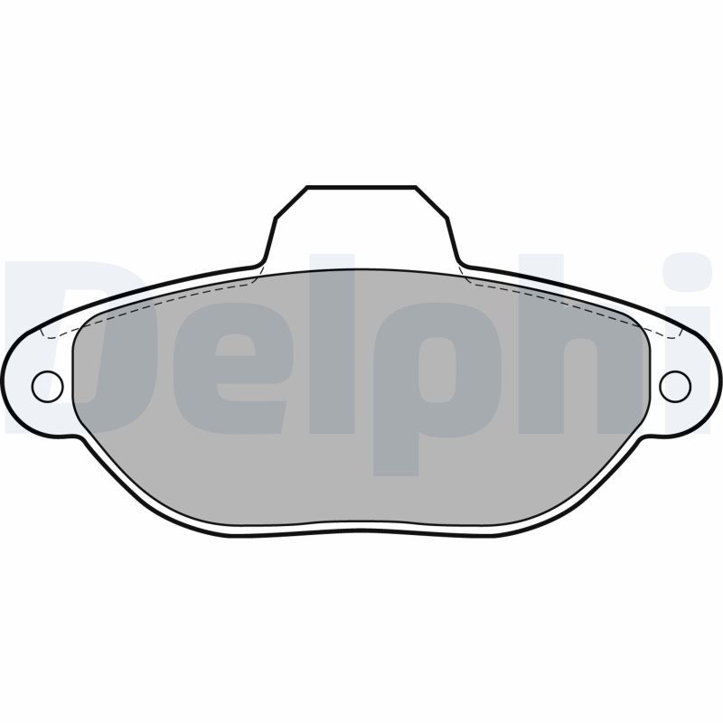 DELPHI LP2013 Brake Pad Set, disc brake