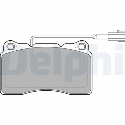 Brake Pad Set, disc brake DELPHI LP2045