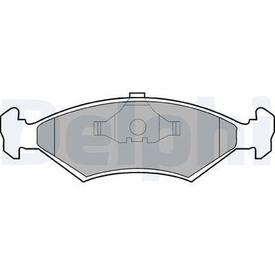 Brake Pad Set, disc brake DELPHI LP204