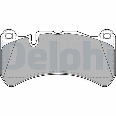 Brake Pad Set, disc brake DELPHI LP2053