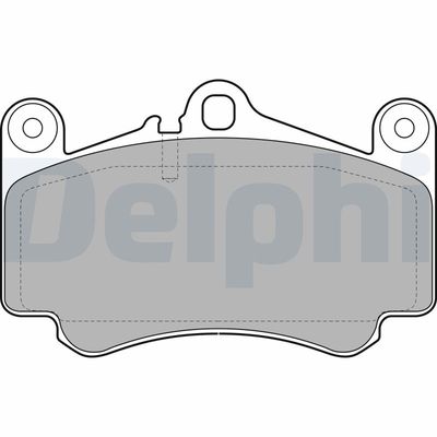 Brake Pad Set, disc brake DELPHI LP2056