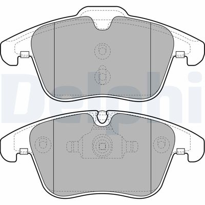 Brake Pad Set, disc brake DELPHI LP2065