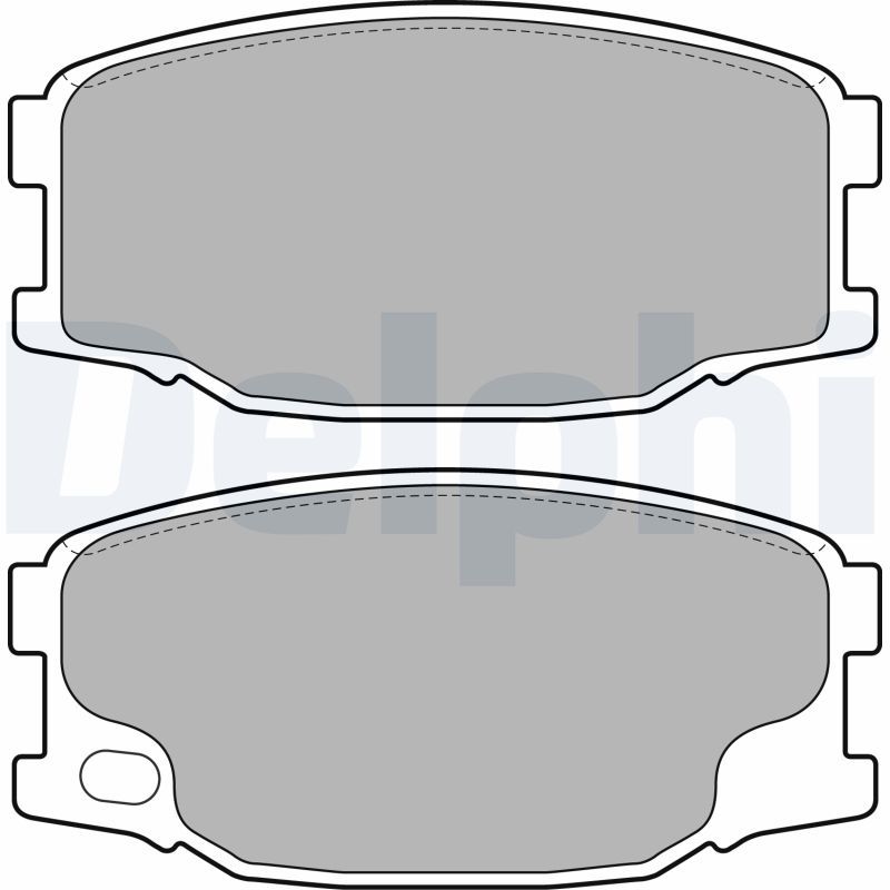 DELPHI LP2073 Brake Pad Set, disc brake