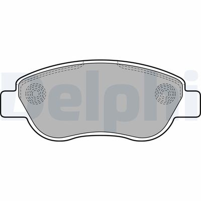 Brake Pad Set, disc brake DELPHI LP2075