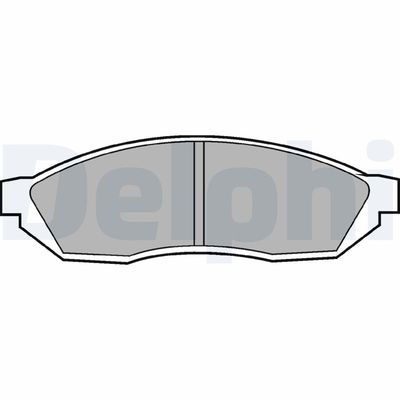 Brake Pad Set, disc brake DELPHI LP208