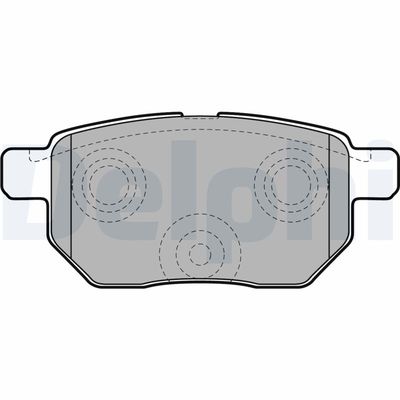 Brake Pad Set, disc brake DELPHI LP2105