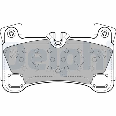 Brake Pad Set, disc brake DELPHI LP2118