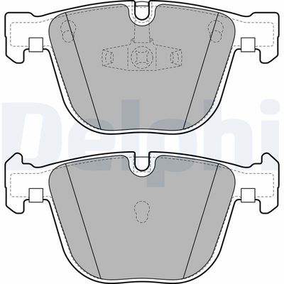 Brake Pad Set, disc brake DELPHI LP2141