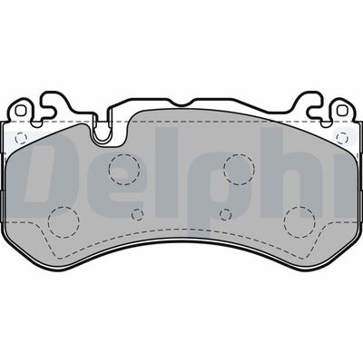 Brake Pad Set, disc brake DELPHI LP2149