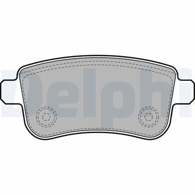 Brake Pad Set, disc brake DELPHI LP2153