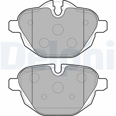 Brake Pad Set, disc brake DELPHI LP2162