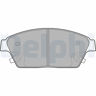 Brake Pad Set, disc brake DELPHI LP2170