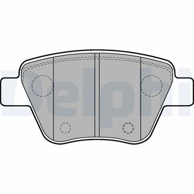 Brake Pad Set, disc brake DELPHI LP2178