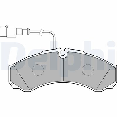 Brake Pad Set, disc brake DELPHI LP2185