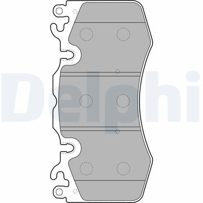 Brake Pad Set, disc brake DELPHI LP2187