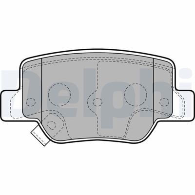 Brake Pad Set, disc brake DELPHI LP2193