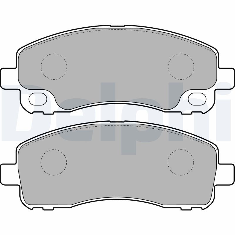 DELPHI LP2204 Brake Pad Set, disc brake