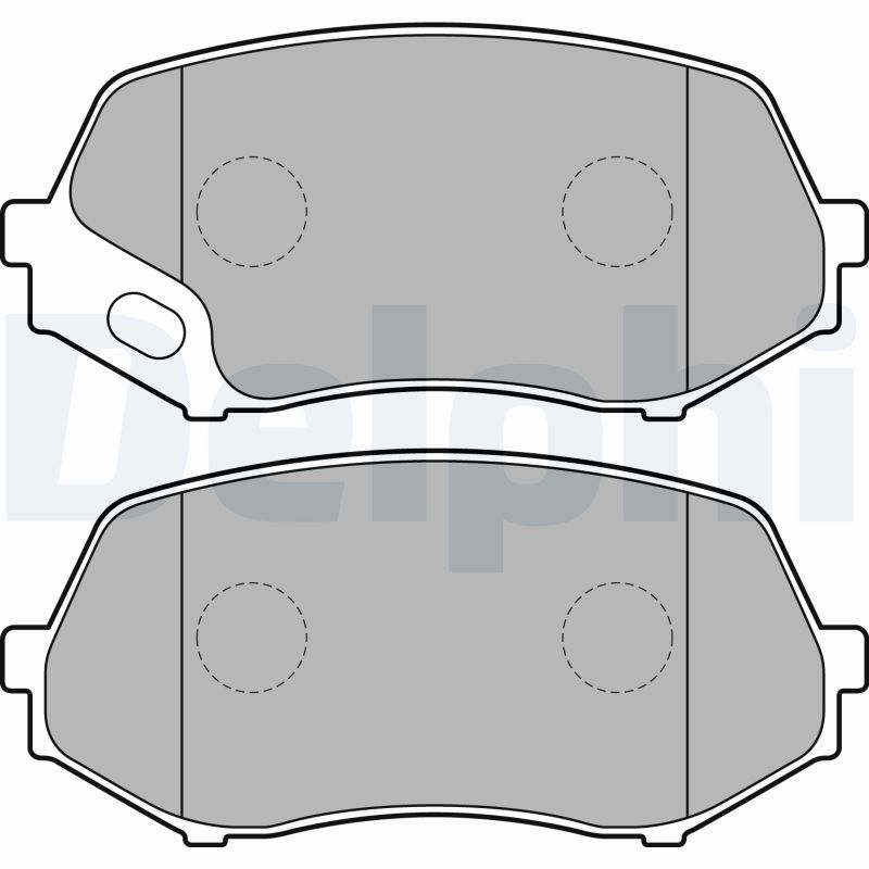 DELPHI LP2208 Brake Pad Set, disc brake