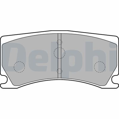 Brake Pad Set, disc brake DELPHI LP2217